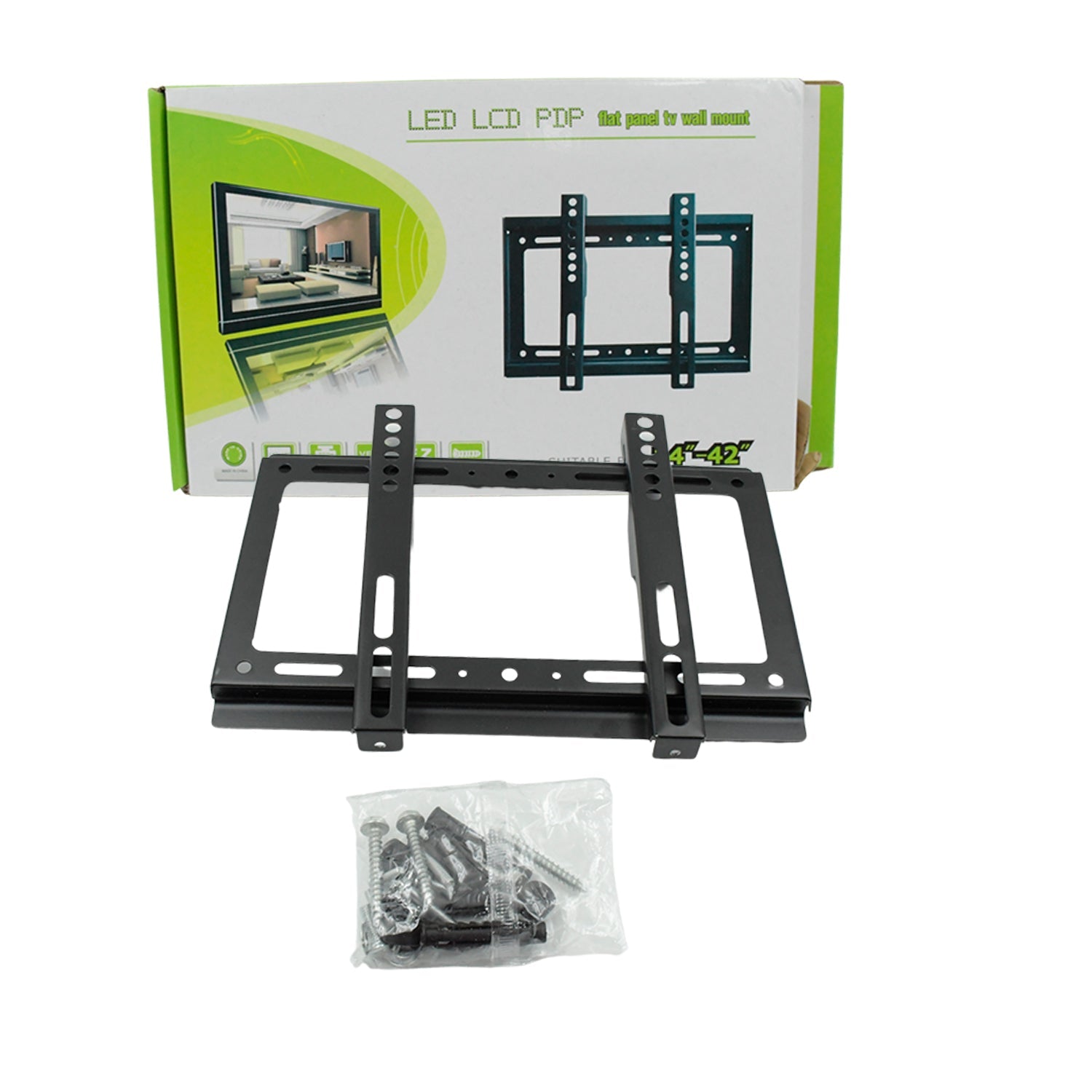 1797 TV Wall Bracket Mount Slim Monitor Stand for 14 x 42, LCD LED 3D plasma Flat TVs Full Motion Heavy-Duty Wall Bracket, Sturdy and Strong Flat Screen Design TV Wall Mount (29cmx19cm) 1797 TV Wall Bracket Mount Slim Monitor Stand for 14 x 42, LCD LED 3D plasma Flat TVs Full Motion Heavy-Duty Wall Bracket, Sturdy and Strong Flat Screen Design TV Wall Mount (29cmx19cm)